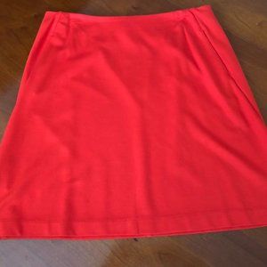 Cabi Fiery Red Ponte Knit Skirt (style 3219)